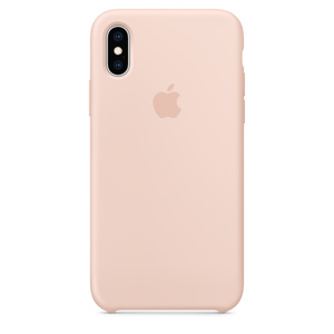 iPhone XS Silicone Case - Pink Sand 