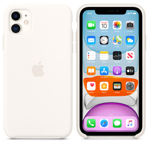 Iphone 11 Silicone Case Soft White Apple Au