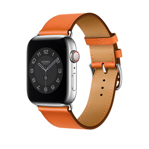 Apple Watch Hermès — 44-mm Orange Swift Leather Single Tour - Apple (AU)