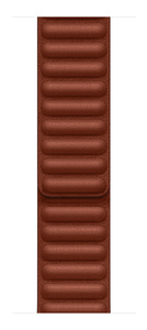 Umber Leather Link band, textured leather with molded magnets