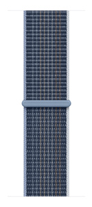 Storm Blue Sport Loop band, woven nylon with hook-and-loop closure