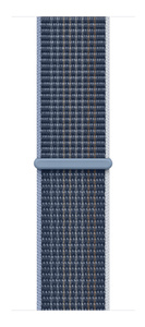Storm Blue Sport Loop band, woven nylon with hook-and-loop closure