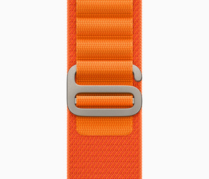 Orange Alpine Loop strap, two layers of woven textile with reinforced loops