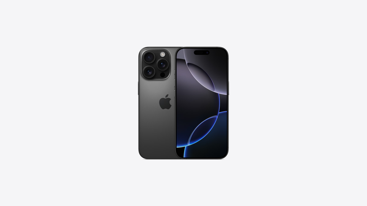 iPhone 16 Pro na cor Titânio Preto