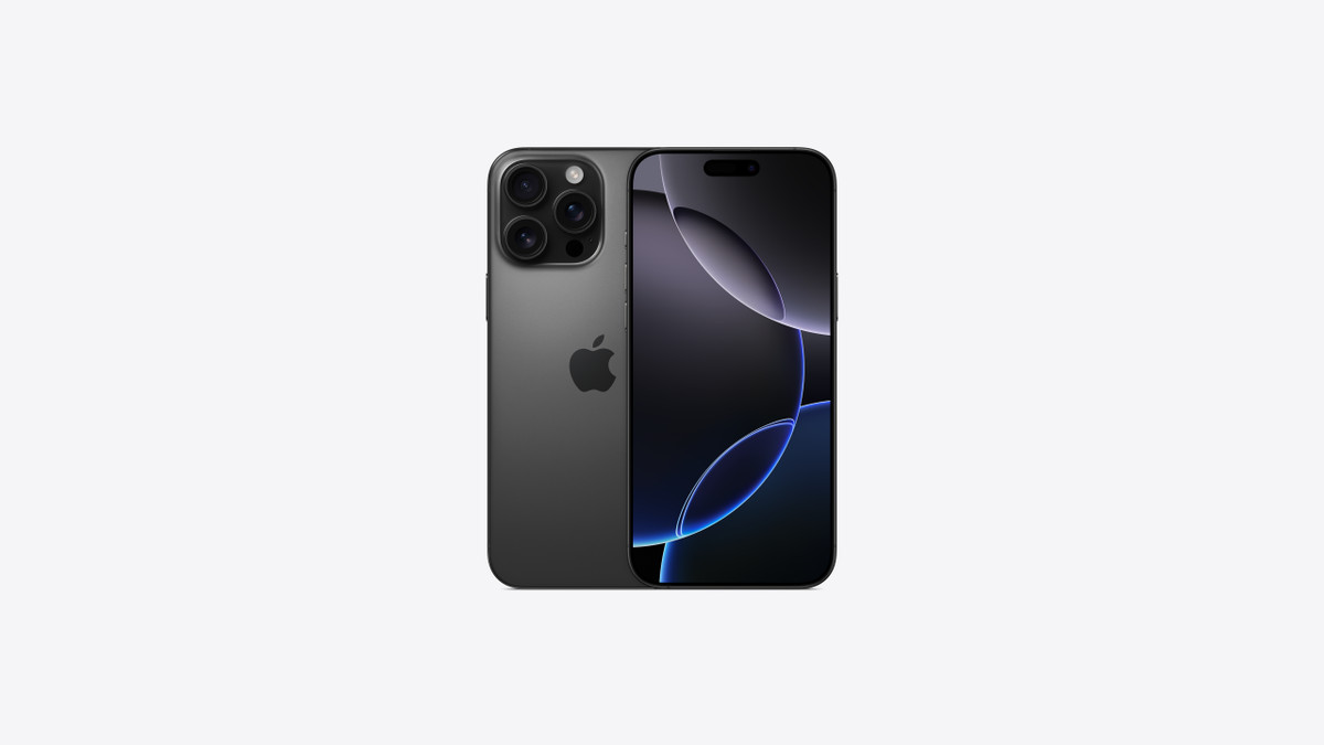 iPhone 16 Pro Max na cor Titânio Preto